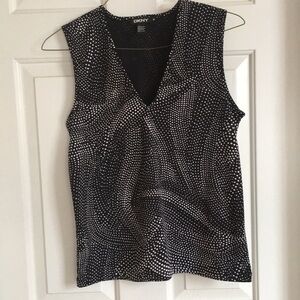 DKNY dot printed top
